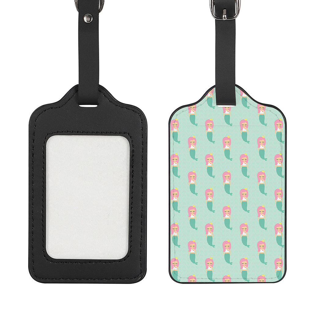 Cute Mermaid Pattern Print Luggage Tag