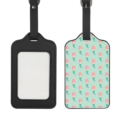 Cute Mermaid Pattern Print Luggage Tag