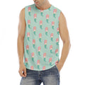 Cute Mermaid Pattern Print Men's Fitness Tank Top