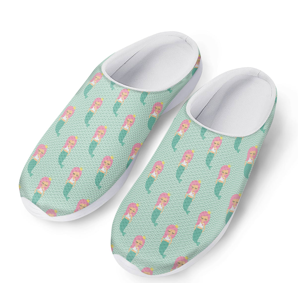 Cute Mermaid Pattern Print Mesh Casual Shoes
