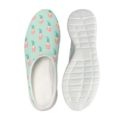 Cute Mermaid Pattern Print Mesh Casual Shoes