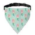 Cute Mermaid Pattern Print Over The Collar Dog Bandana