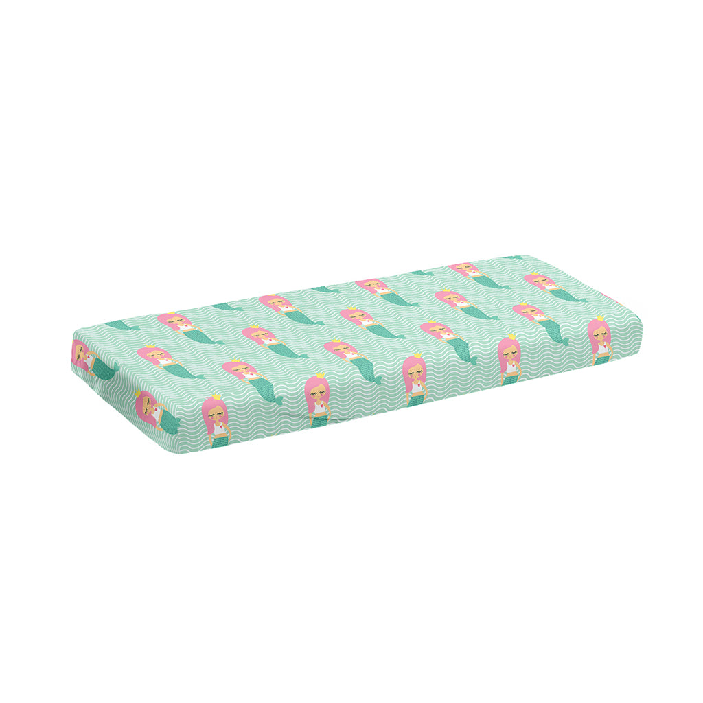 Cute Mermaid Pattern Print Piano Keyboard Cover