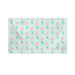 Cute Mermaid Pattern Print Polyester Flag