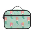 Cute Mermaid Pattern Print Portable Lunch Bag