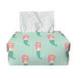 Cute Mermaid Pattern Print Rectangle Tissue Box Cover