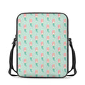 Cute Mermaid Pattern Print Rectangular Crossbody Bag