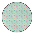 Cute Mermaid Pattern Print Round Floor Mat