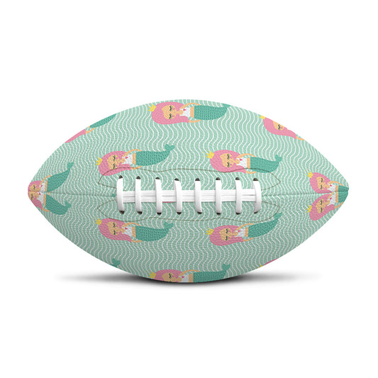 Cute Mermaid Pattern Print Rugby Ball