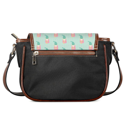 Cute Mermaid Pattern Print Saddle Bag