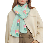 Cute Mermaid Pattern Print Scarf