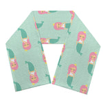 Cute Mermaid Pattern Print Scarf