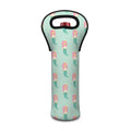 Cute Mermaid Pattern Print Single Neoprene Wine Tote