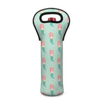 Cute Mermaid Pattern Print Single Neoprene Wine Tote