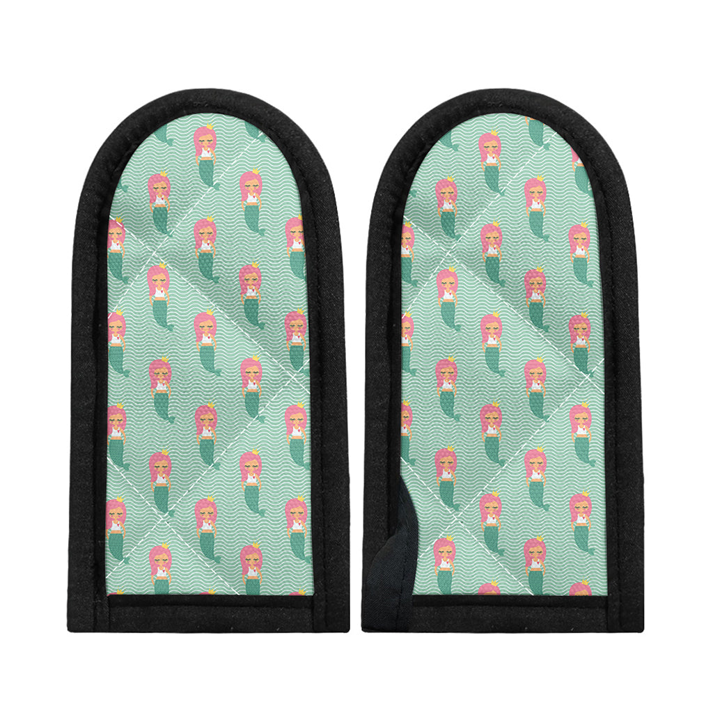 Cute Mermaid Pattern Print Skillet Handle Cover