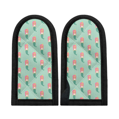 Cute Mermaid Pattern Print Skillet Handle Cover