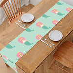 Cute Mermaid Pattern Print Table Runner