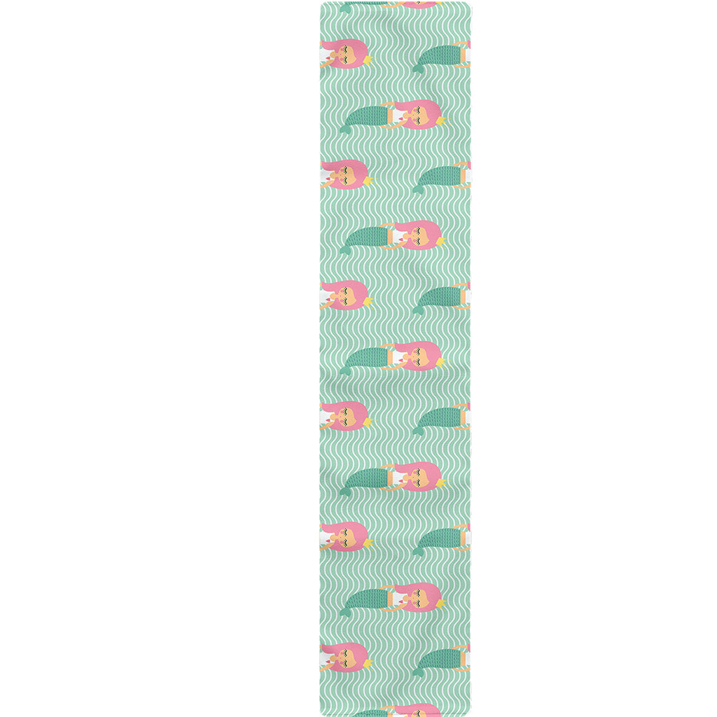Cute Mermaid Pattern Print Table Runner