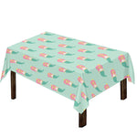 Cute Mermaid Pattern Print Tablecloth