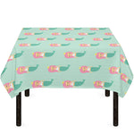 Cute Mermaid Pattern Print Tablecloth