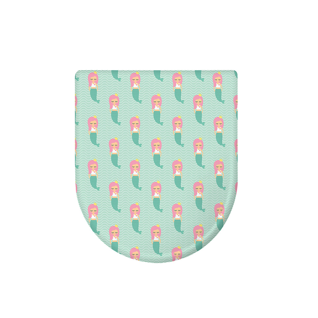 Cute Mermaid Pattern Print Toilet Lid Cover