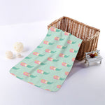 Cute Mermaid Pattern Print Towel