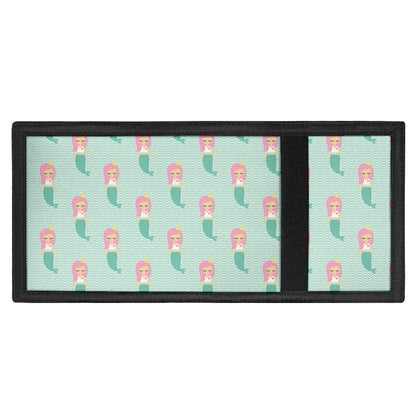 Cute Mermaid Pattern Print Trifold Wallet