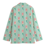 Cute Mermaid Pattern Print Women's Blazer