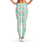 Cute Mermaid Pattern Print Women's Leggings