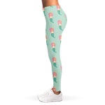 Cute Mermaid Pattern Print Women's Leggings