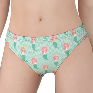 Cute Mermaid Pattern Print Women's Panties