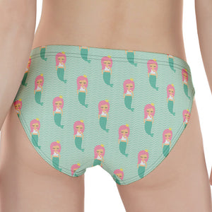 Cute Mermaid Pattern Print Women's Panties