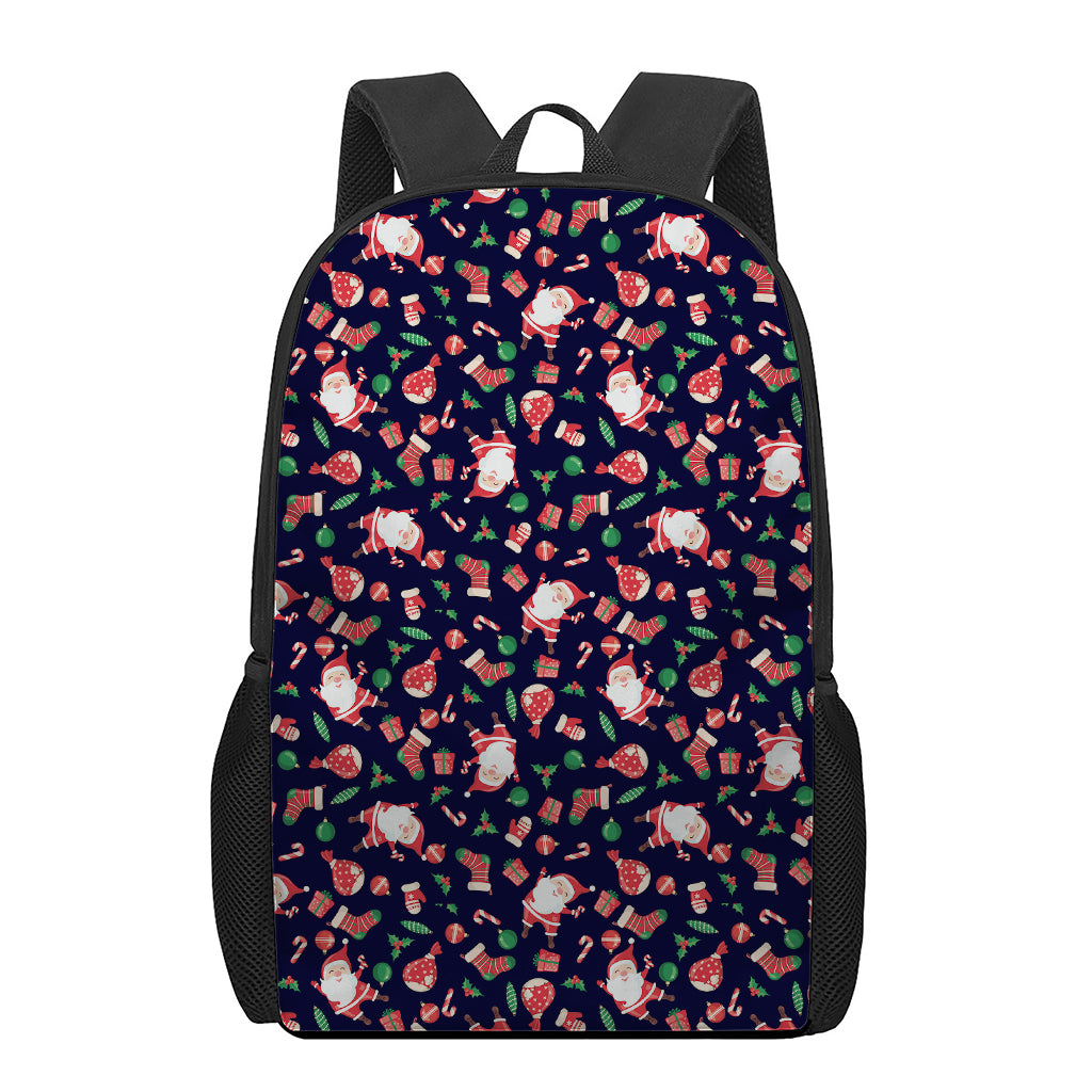 Cute Merry Christmas Pattern Print 17 Inch Backpack