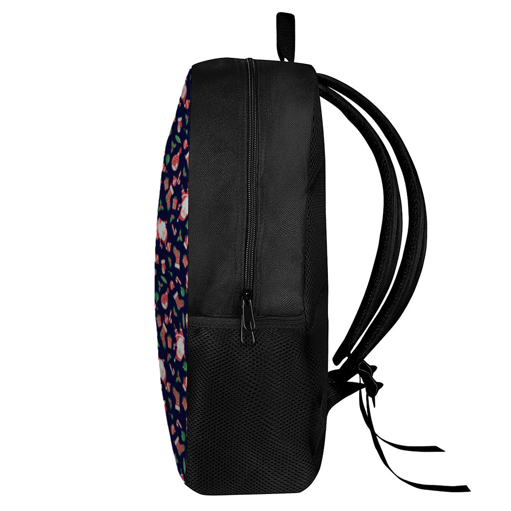 Cute Merry Christmas Pattern Print 17 Inch Backpack