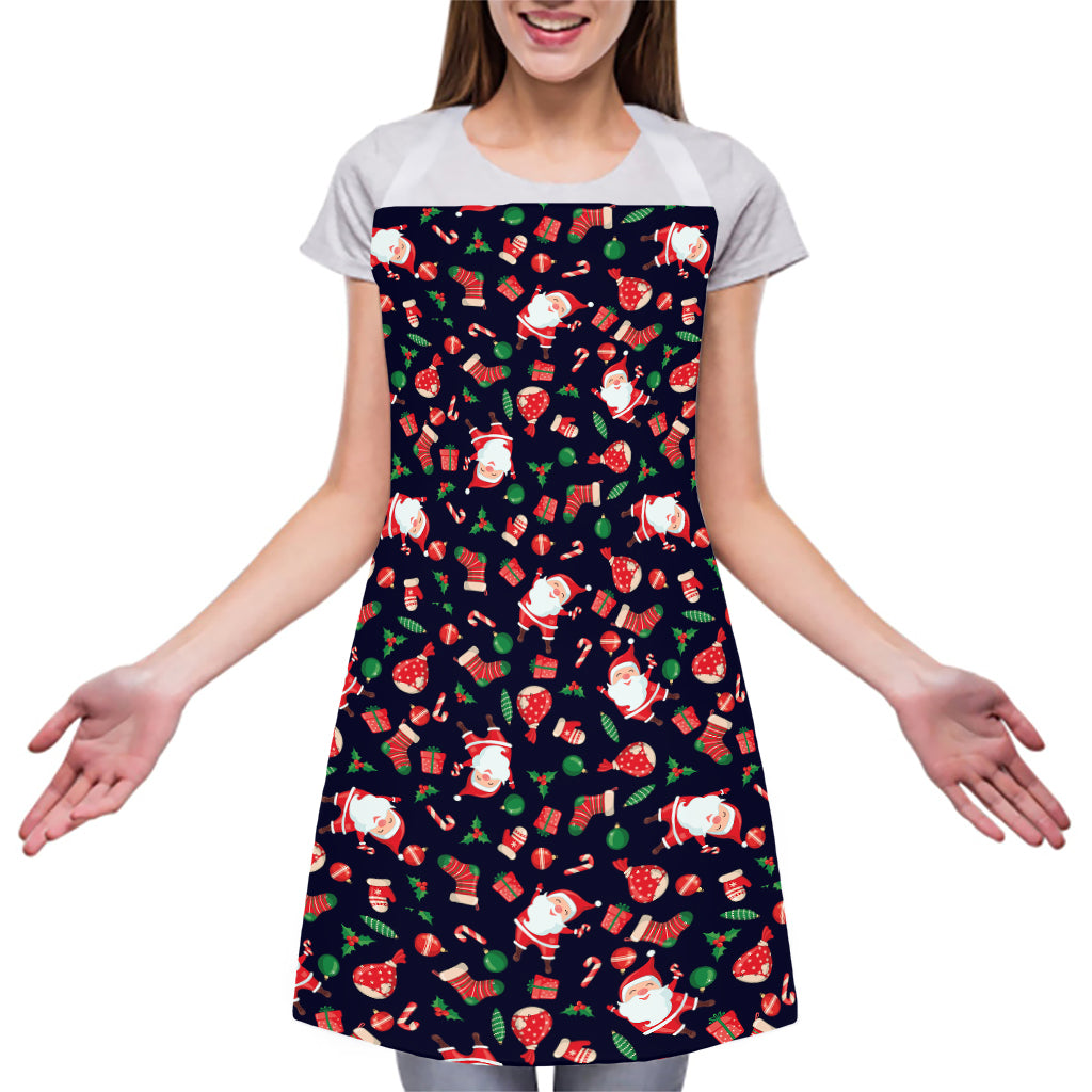 Cute Merry Christmas Pattern Print Adjustable Apron