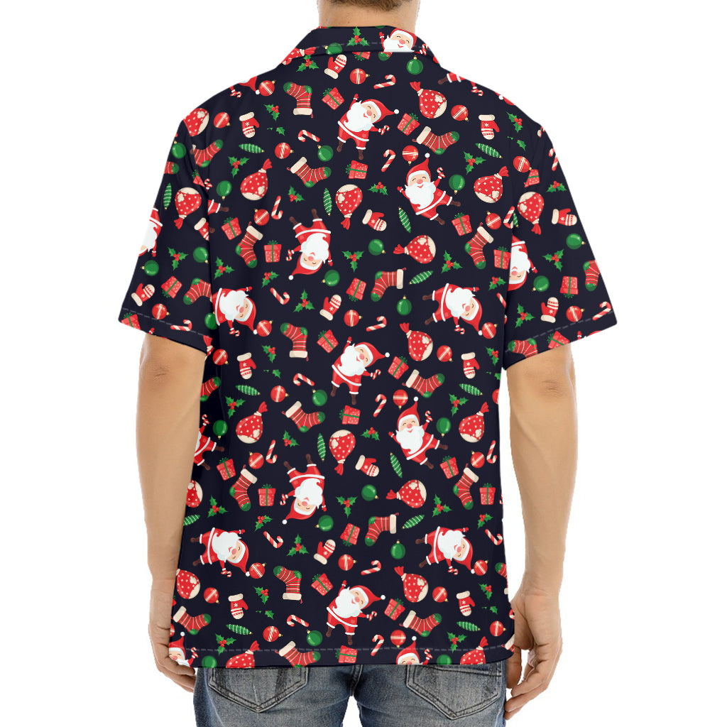 Cute Merry Christmas Pattern Print Aloha Shirt