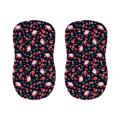 Cute Merry Christmas Pattern Print Bar Stool Covers