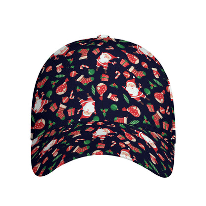 Cute Merry Christmas Pattern Print Baseball Cap