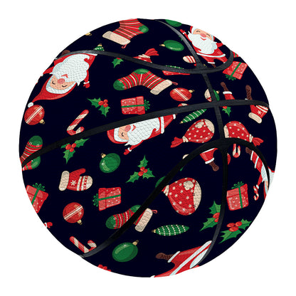 Cute Merry Christmas Pattern Print Basketball