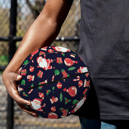 Cute Merry Christmas Pattern Print Basketball