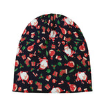 Cute Merry Christmas Pattern Print Beanie