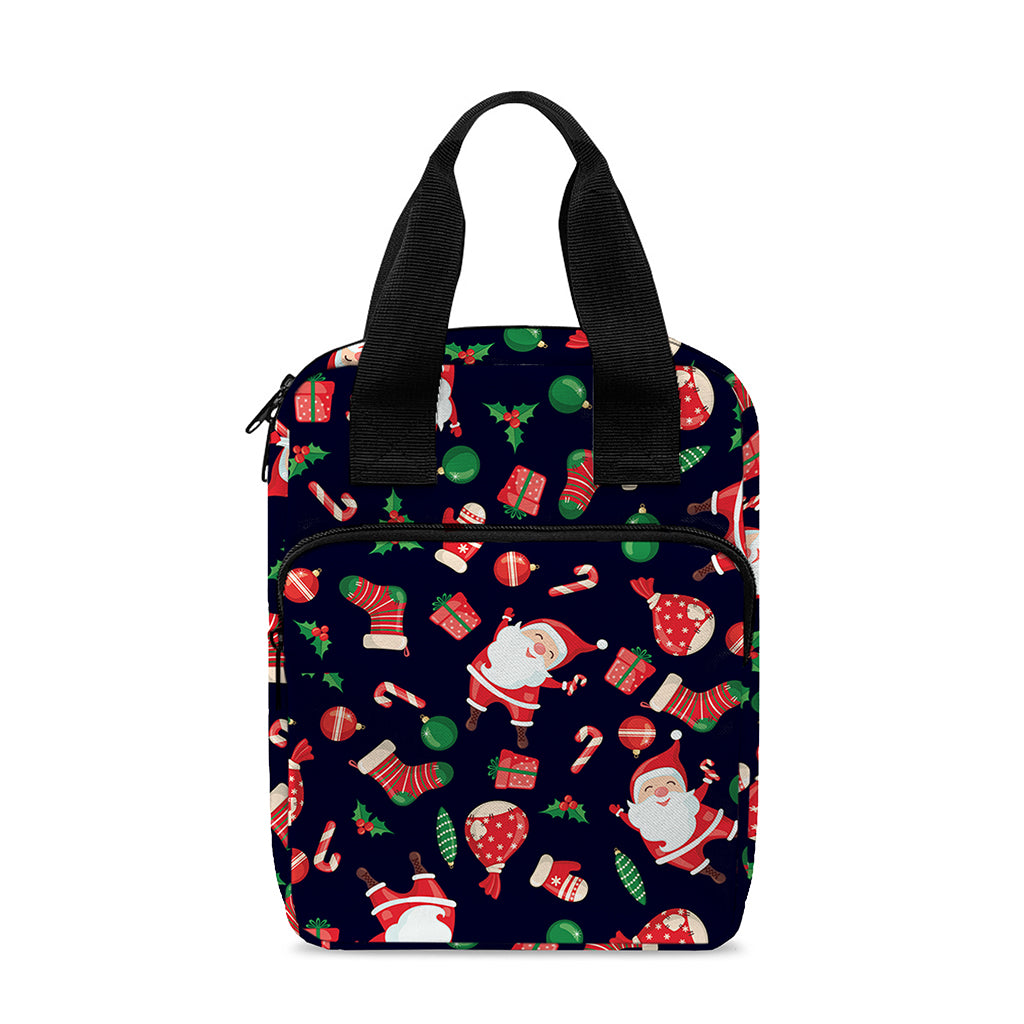 Cute Merry Christmas Pattern Print Bible Tote Bag