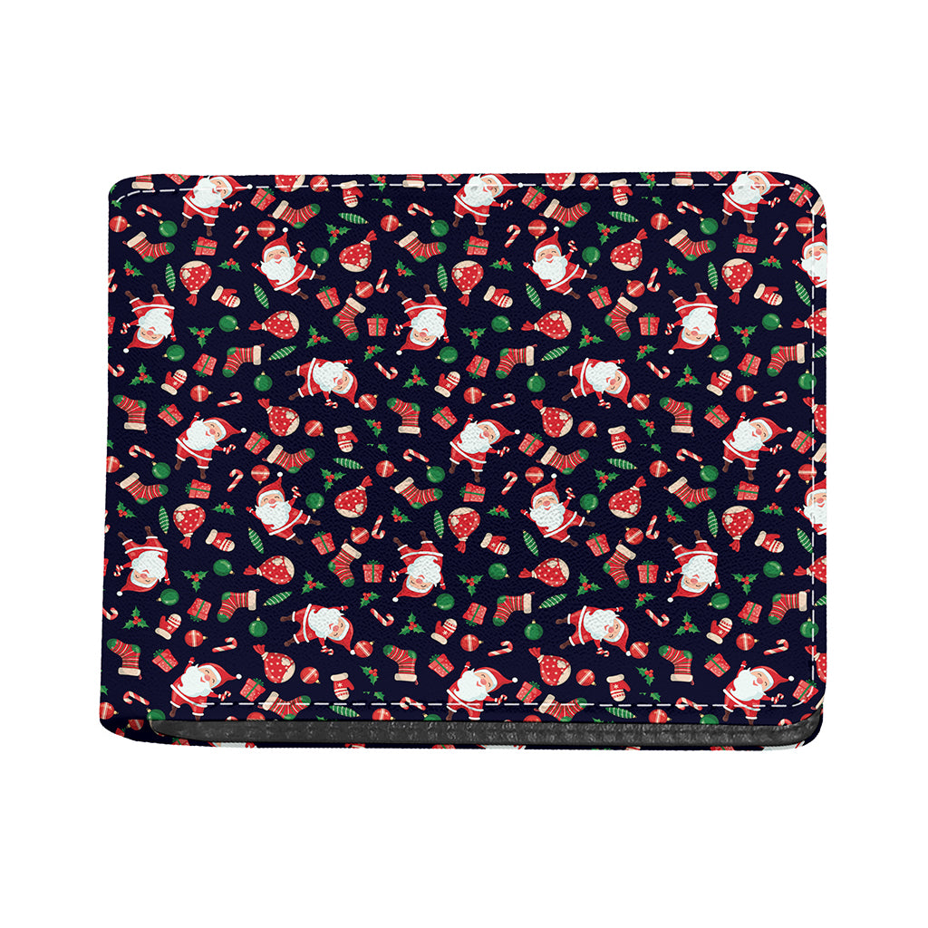 Cute Merry Christmas Pattern Print Bifold Wallet