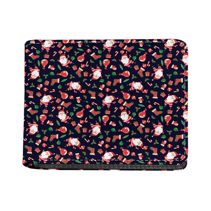 Cute Merry Christmas Pattern Print Bifold Wallet