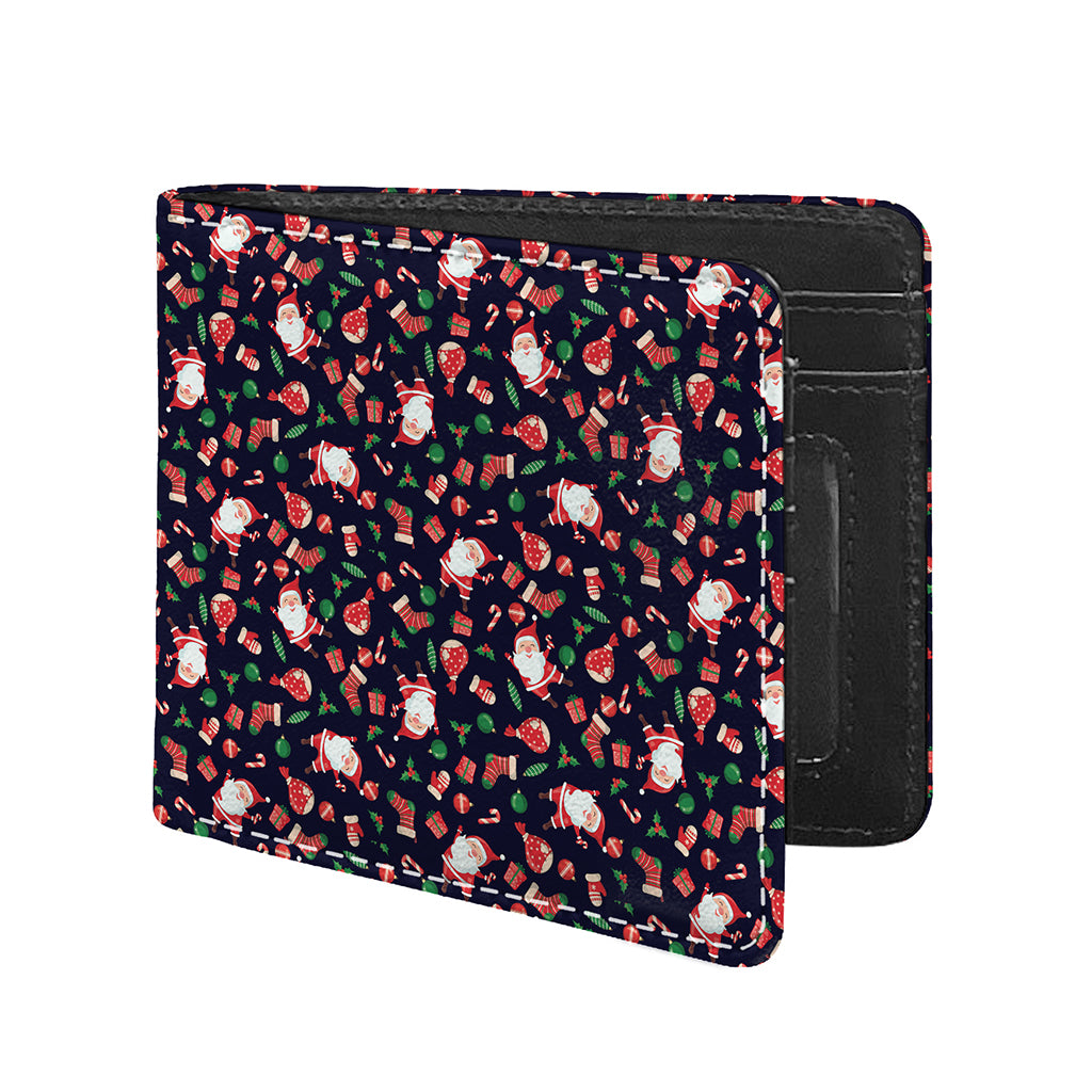 Cute Merry Christmas Pattern Print Bifold Wallet