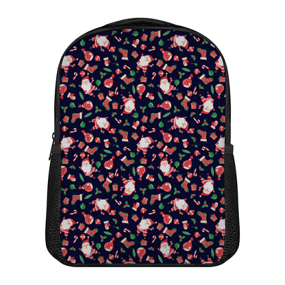Cute Merry Christmas Pattern Print Casual Backpack