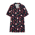 Cute Merry Christmas Pattern Print Cotton Hawaiian Shirt