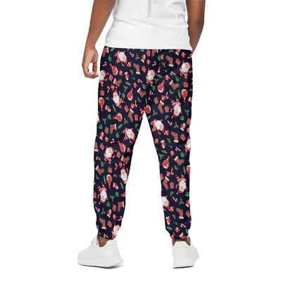 Cute Merry Christmas Pattern Print Cotton Pants
