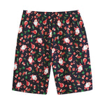 Cute Merry Christmas Pattern Print Cotton Shorts