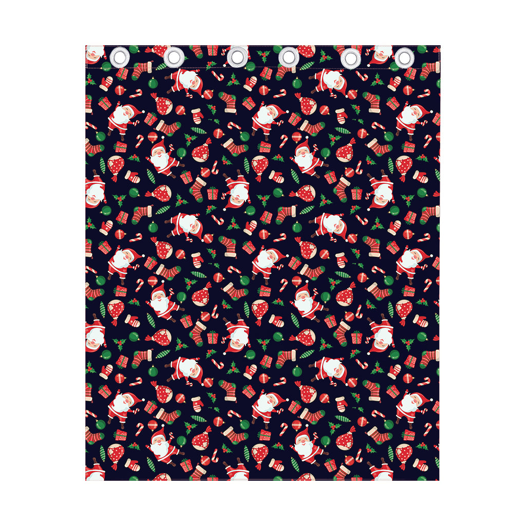 Cute Merry Christmas Pattern Print Curtain